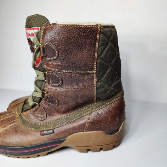 Pajar Canada Waterproof Winter Faux Fur Lined Brown Men's Boot Size 7.5-8 - Picture 6 of 9